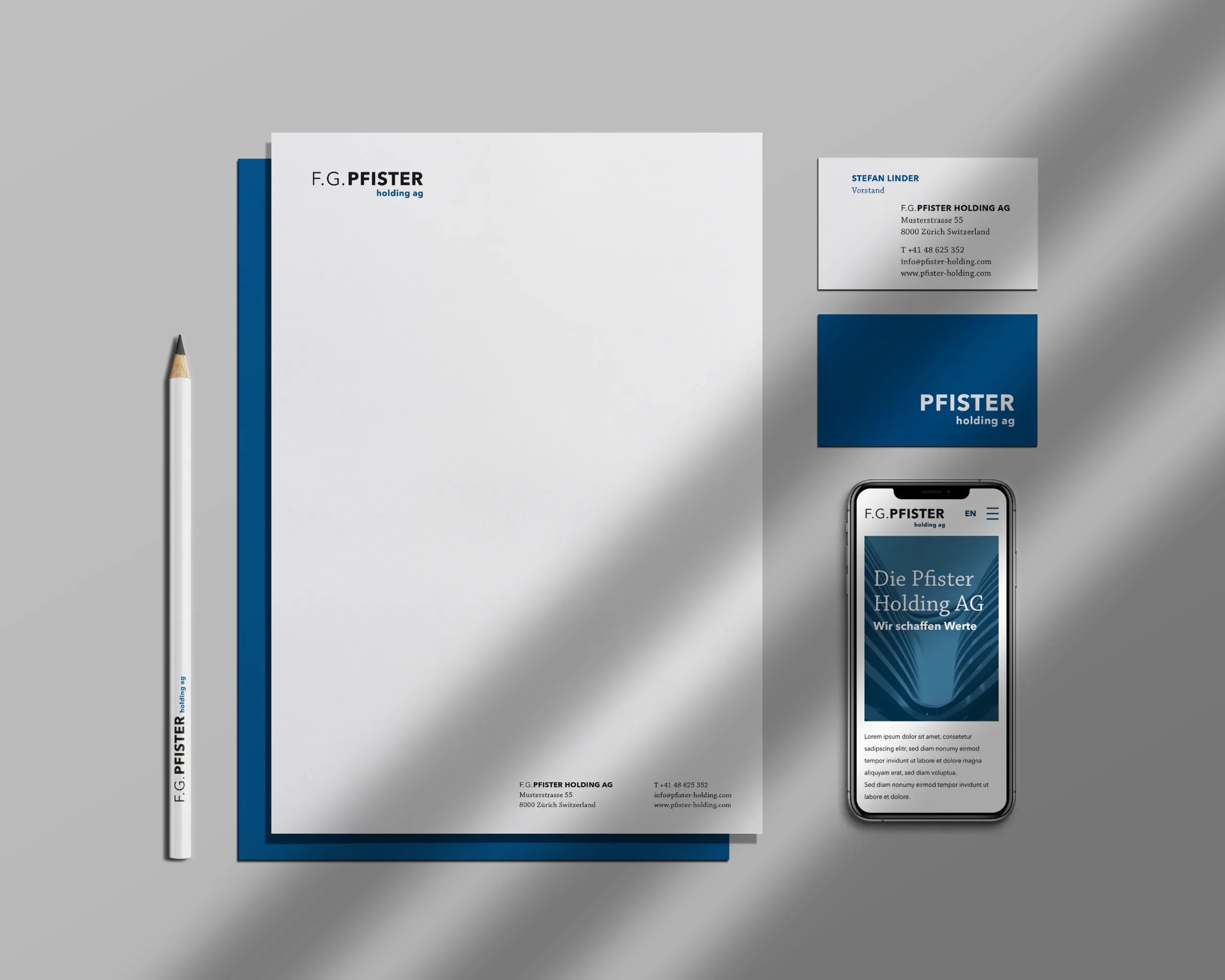 Bild aus dem Projekt «F.G. Pfister Holding AG – Branding, Subbrands & Website» für F.G. Pfister Holding AG