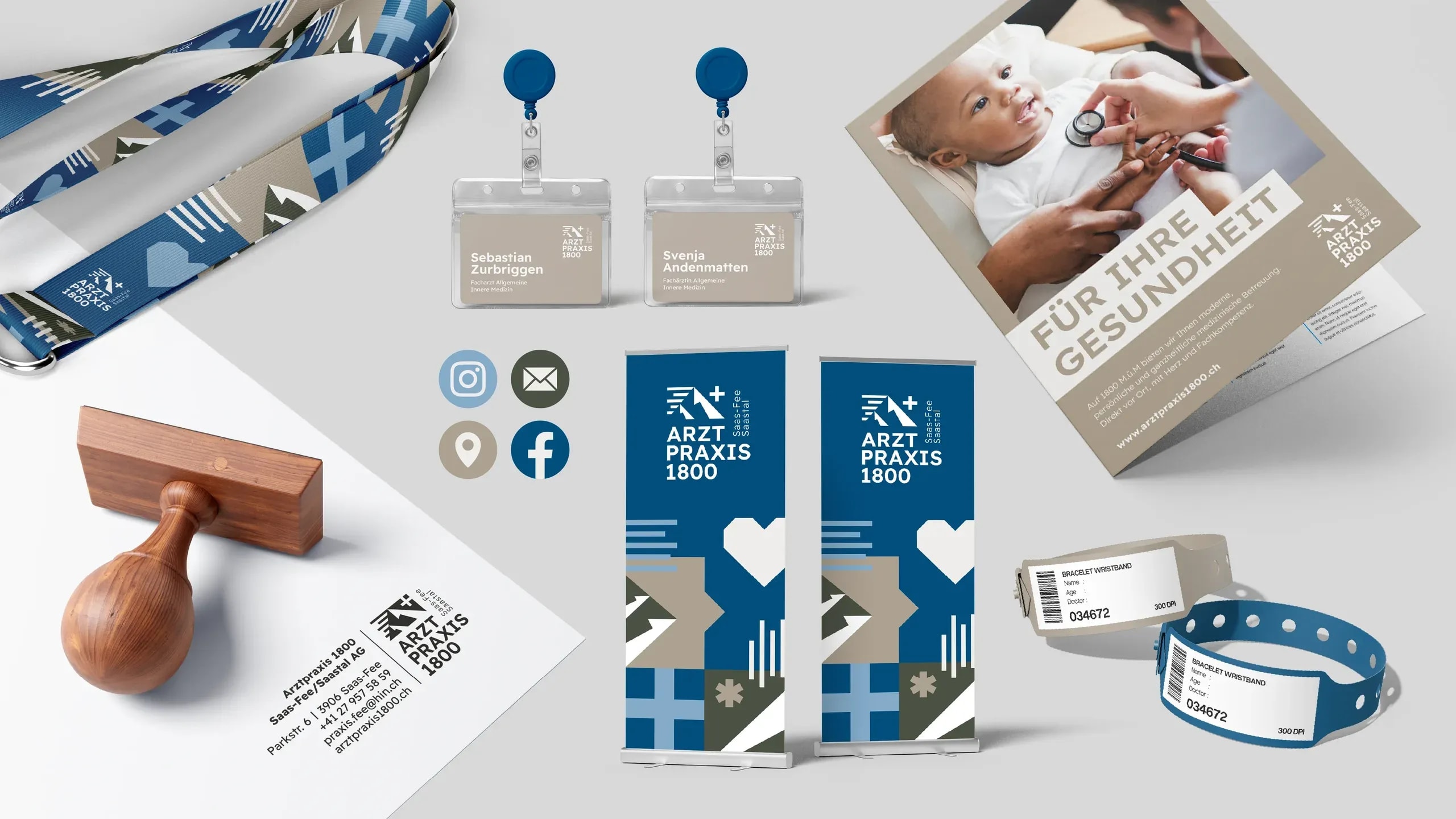 Bild aus dem Projekt «Arztpraxis 1800 Saas-Fee – Branding & Website» für Arztpraxis Saas 1800