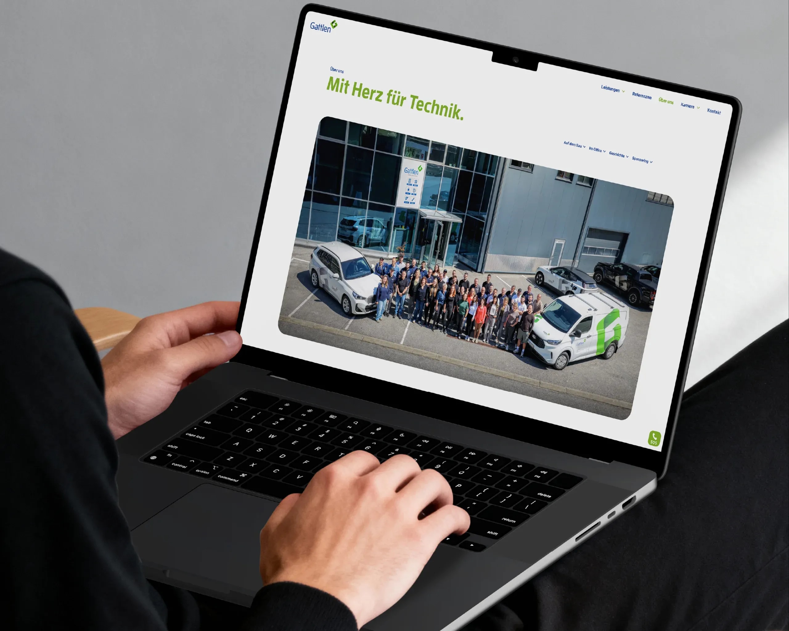 Bild aus dem Projekt «Gattlen Gebäudetechnik – Markenentwicklung, Website & Kommunikation» für Gattlen Gebäudetechnik