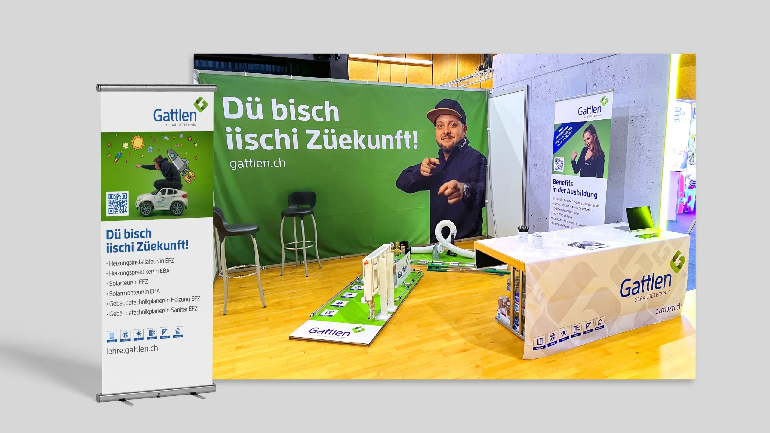 Bild aus dem Projekt «Gattlen Gebäudetechnik – Markenentwicklung, Website & Kommunikation» für Gattlen Gebäudetechnik