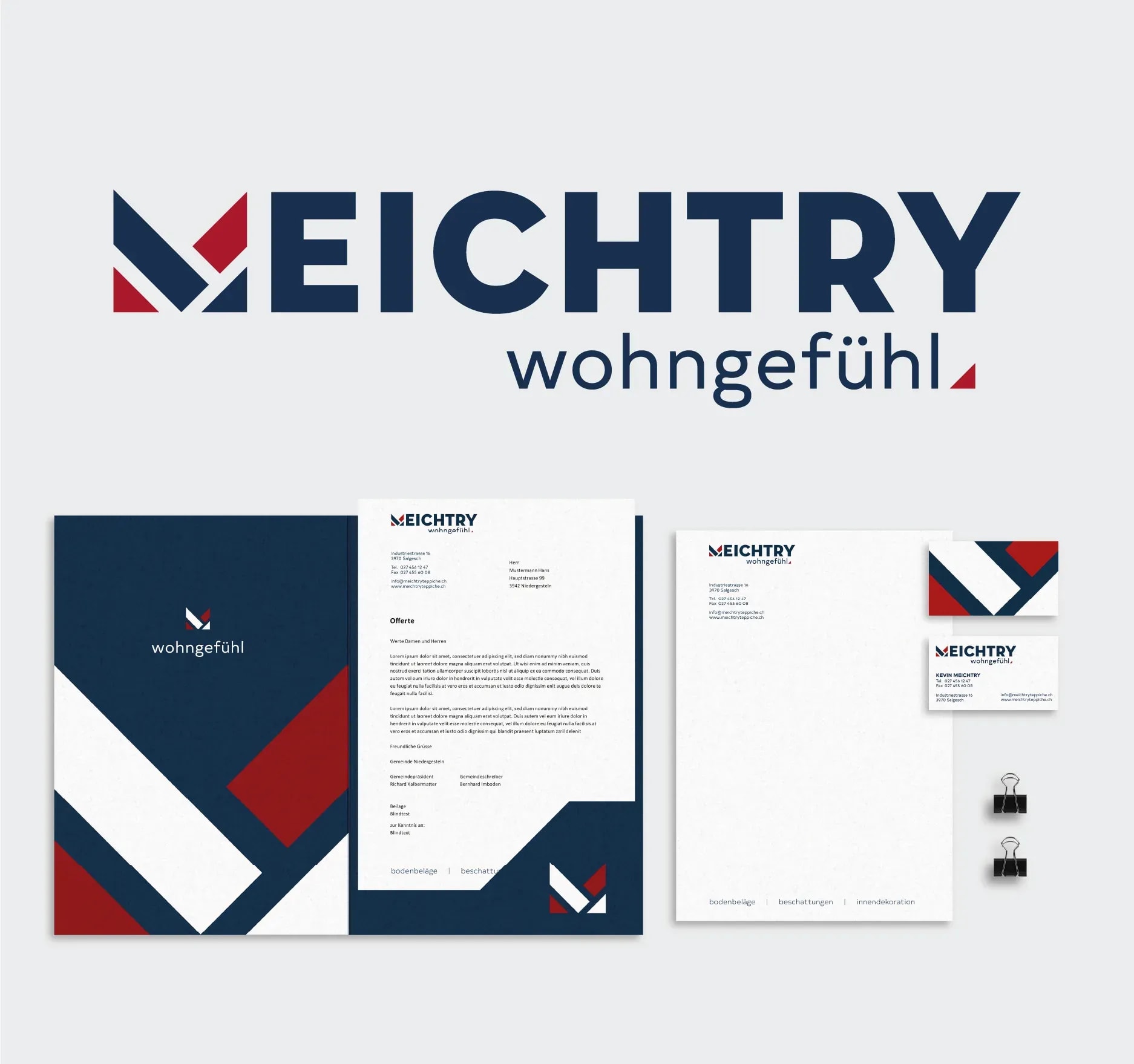 Bild aus dem Projekt «Meichtry wohngefühl AG – Rebranding, Referenzen, Website & Event» für Meichtry Wohngefühl